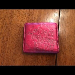 Coach jewel-tone mini wallet